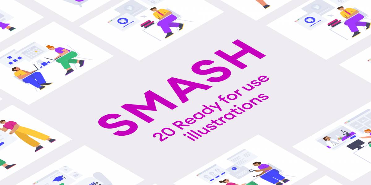 Smash Illustrations by figma free