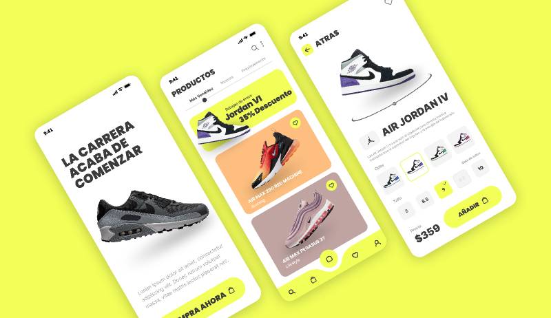 SNEAKERS Figma Mobile App Template