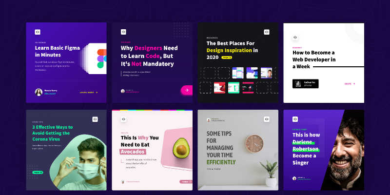 Social Feeds Figma templates