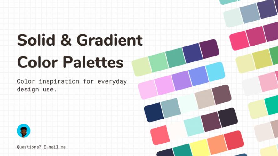 Solid & Gradient Color Palettes Figma Template