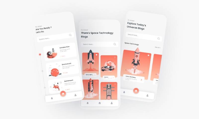 Space Online Learning App Figma Template