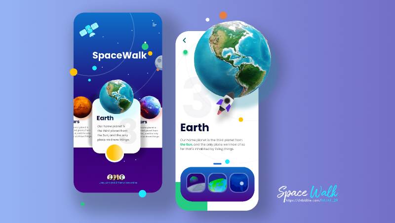 SpaceWalk UI design Figma Template