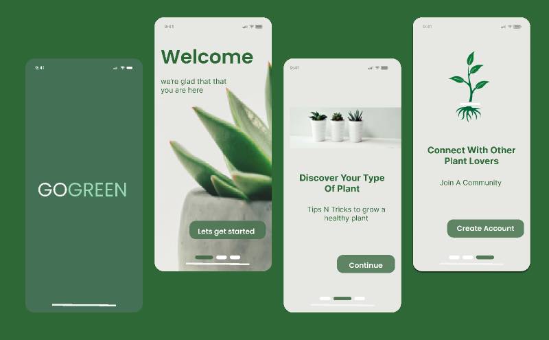 splash screen and onboarding screen figma mobile ui kit