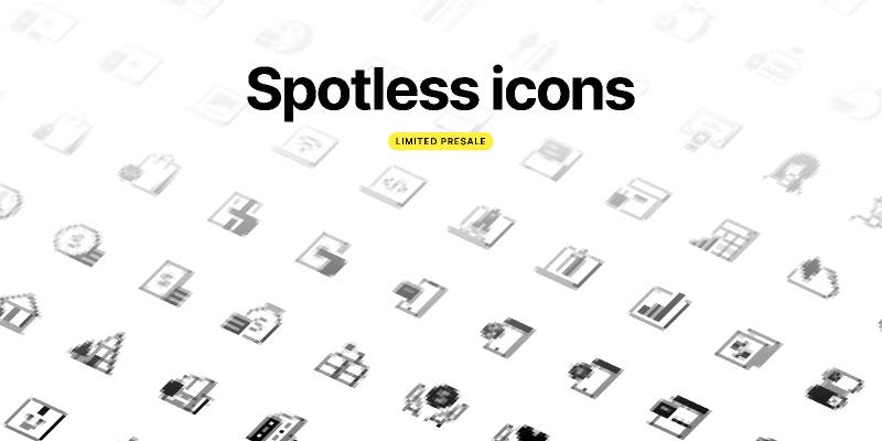 Spotless icons preview figma free download