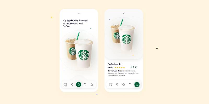 Starbucks - App Design Figma Mobile Template