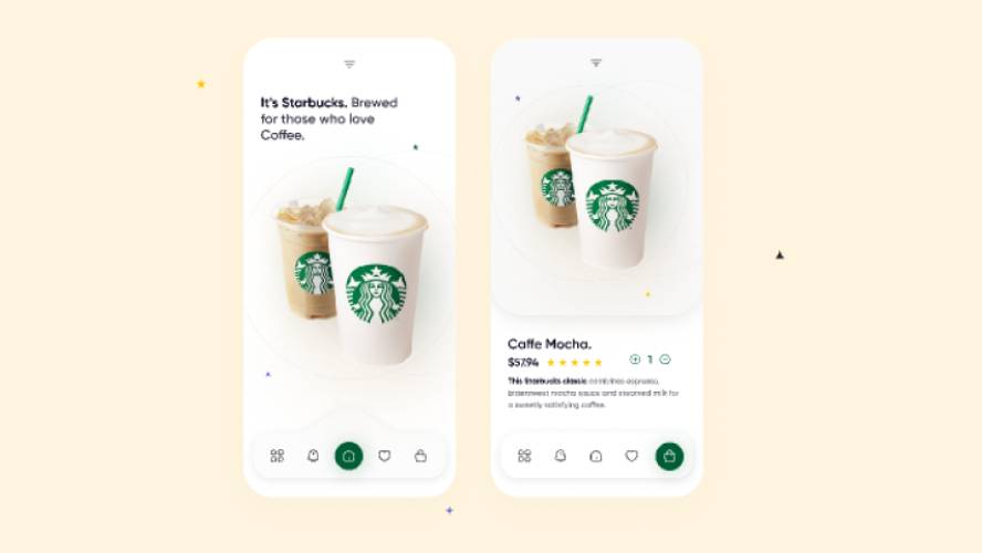 Starbucks - App Design Figma Mobile Template
