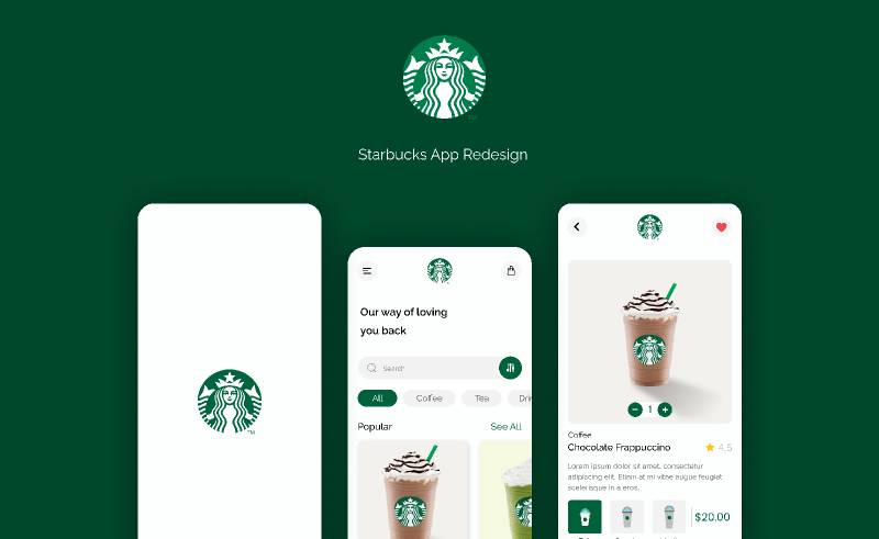 Starbucks App Redesign Figma Template