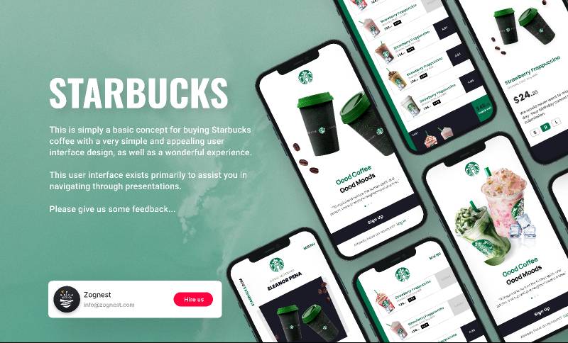 Starbucks Figma Mobile Template