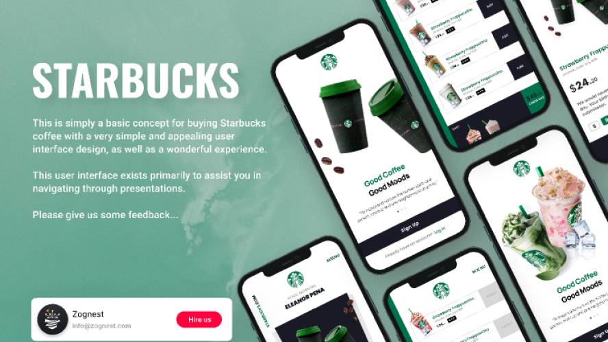 Starbucks Figma Mobile Template