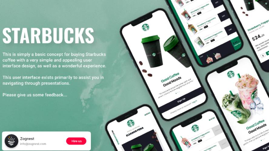 Starbucks Figma Mobile Template