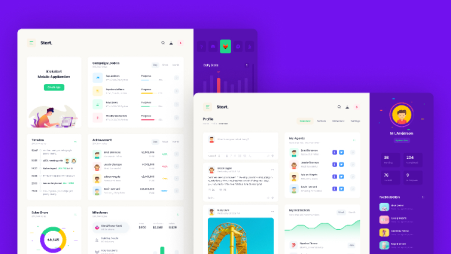 Start Admin Dashboard Free Template