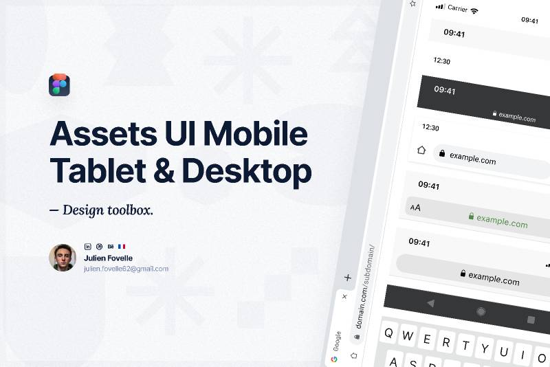 Starter Kit UI Basics for Mobile, Tablet & Desktop Figma Ui Kit