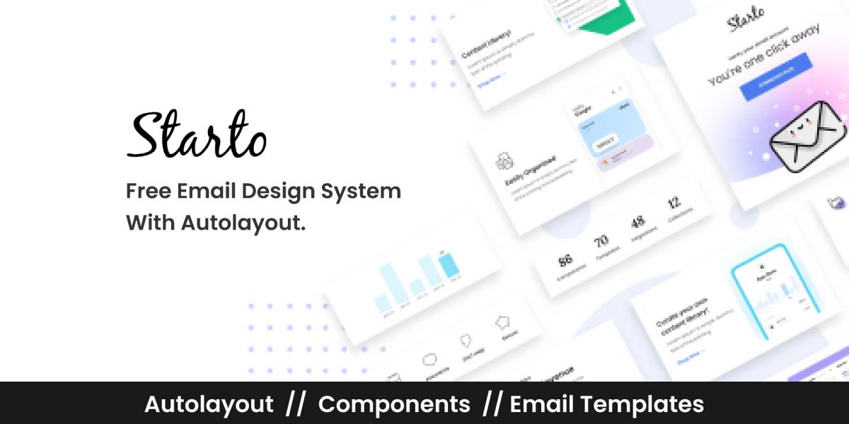 Starto - Startup Email Templates Figma Template