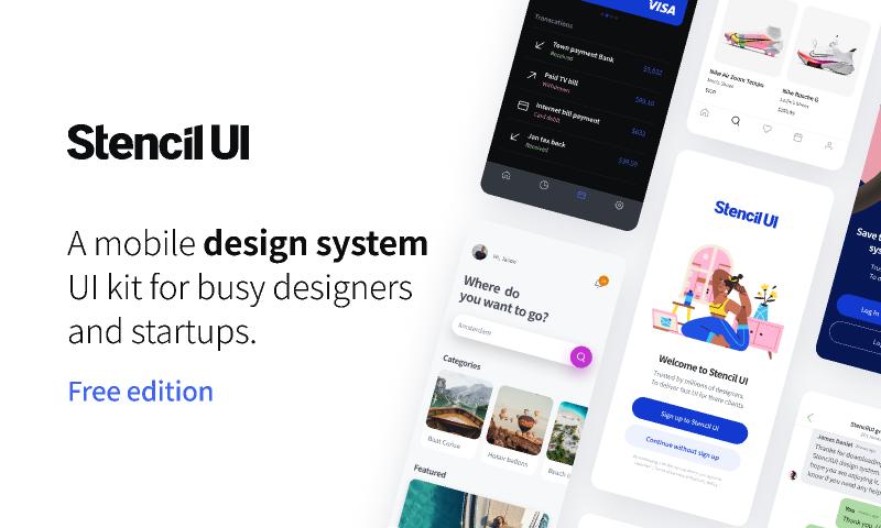 StencilUI Design System Free Edition figma