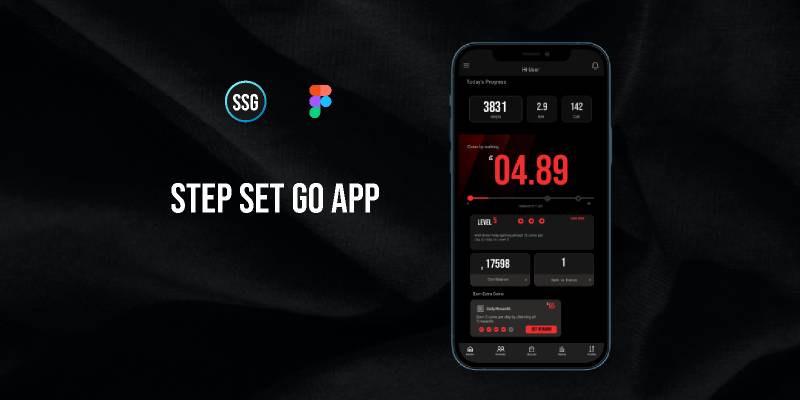Step Set Go App UI Figma Mobile Template