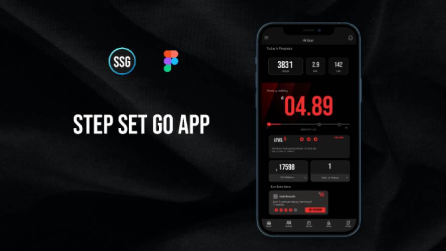 Step Set Go App UI Figma Mobile Template