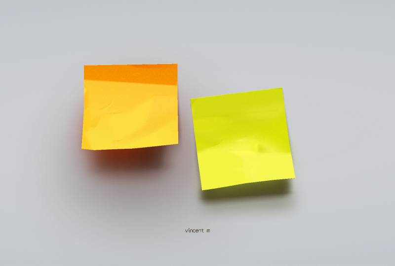 Sticky notes - Realistic illustration Figma Template