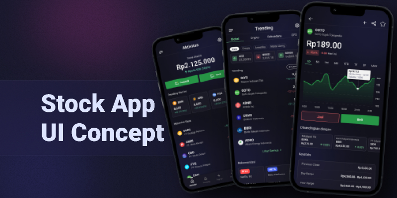 Stock Trading App - UI Concept Figma Template