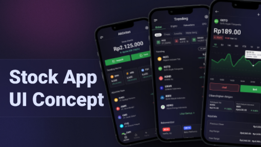 Stock Trading App - UI Concept Figma Template