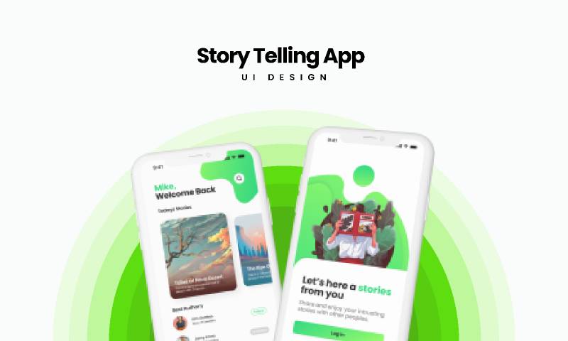 Story Telling App - Free Figma Mobile Template