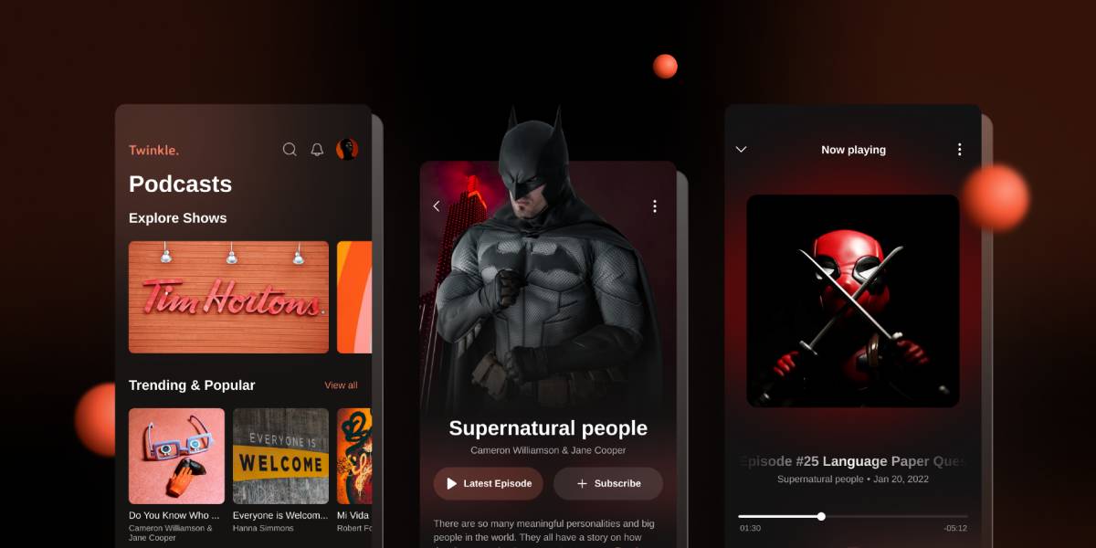 Streaming Mobile App Screen Figma Design