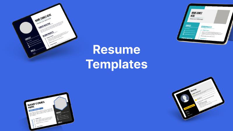 Student Resume Templates Figma Free Download