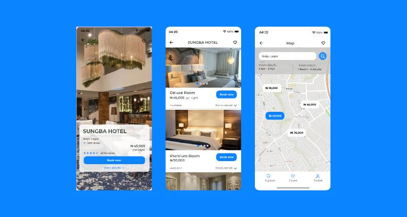 Sungba Hotel Figma Mobile App Template