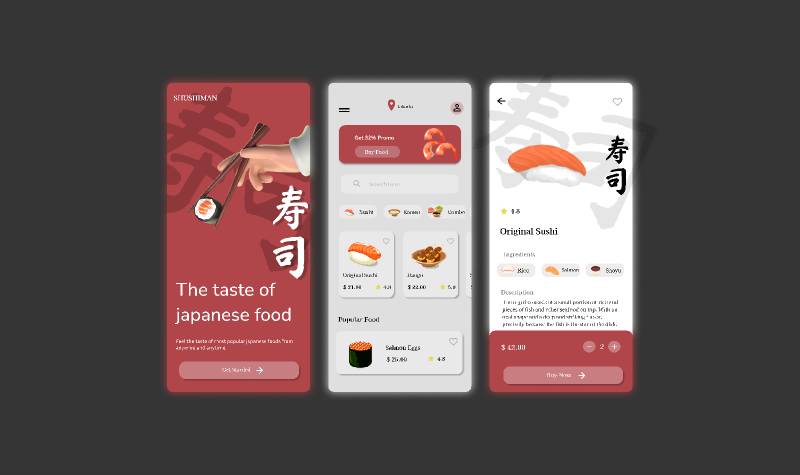 Sushi Store App - Figma Mobile Template