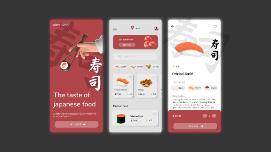 Sushi Store App - Figma Mobile Template