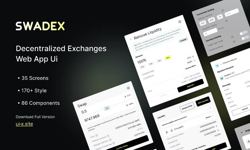 Swadex Decentralized Exchanges Crypto