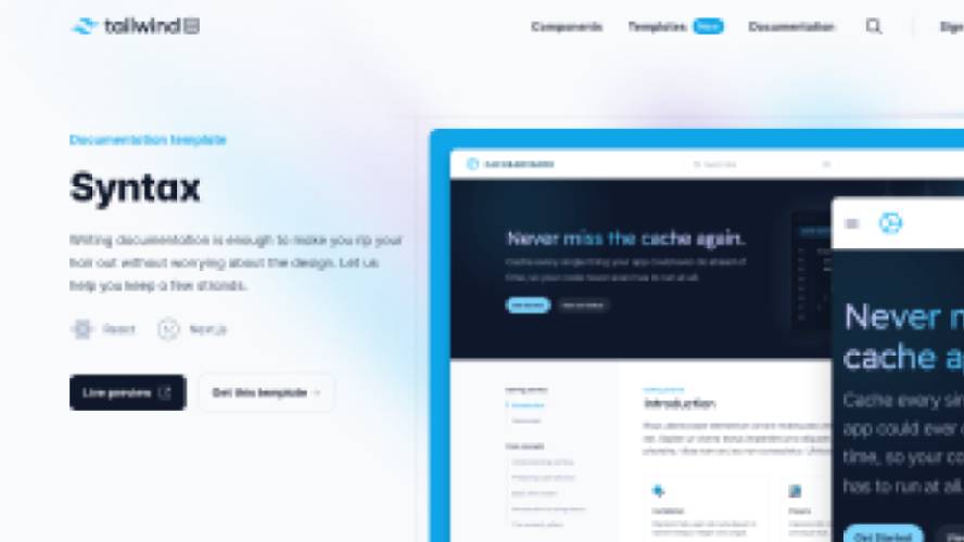 Tailwind Template Page Figma Free Download