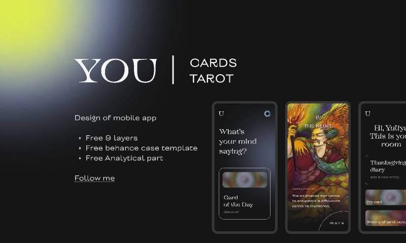 Tarot mobile app figma resource