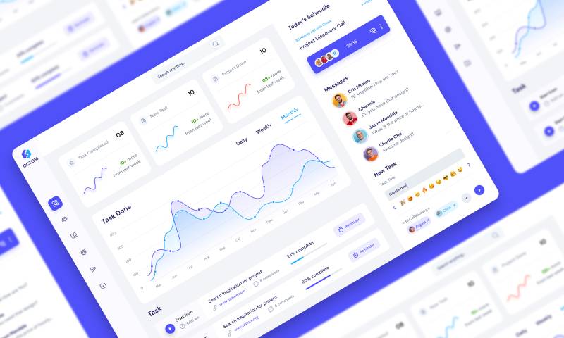 Task Management Dashboard Figma Website Template