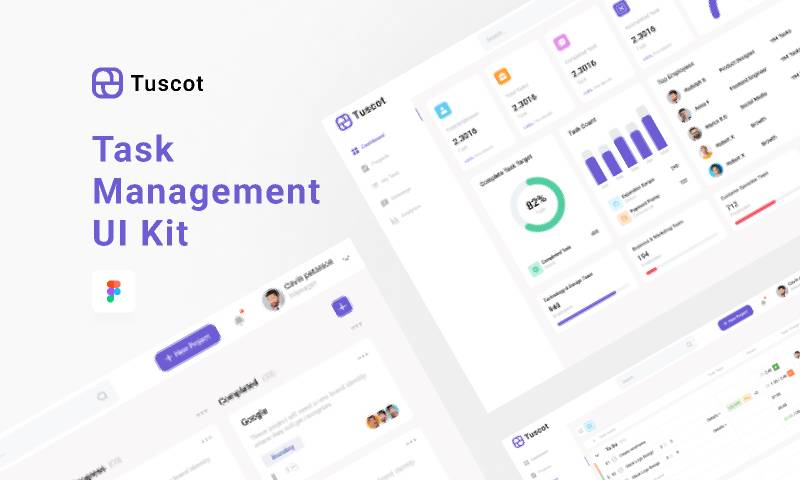 Task Management UI Kit figma template