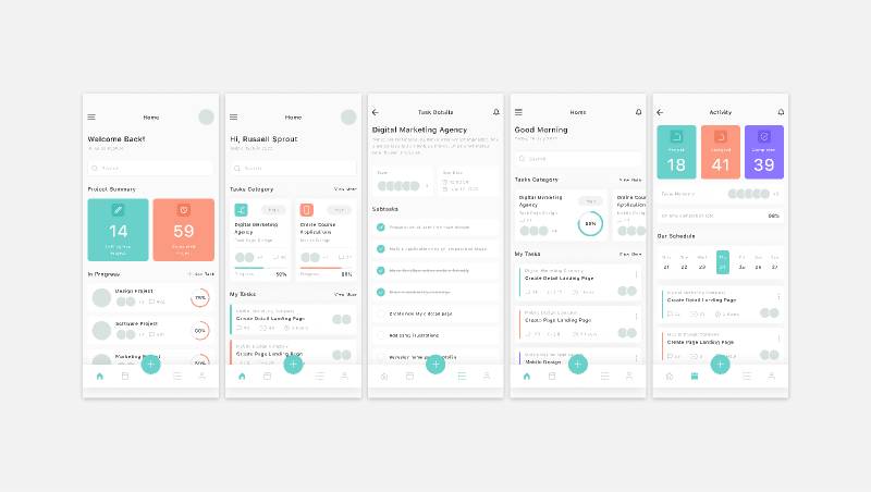 Task & Schedule App - Figma Mobile Template