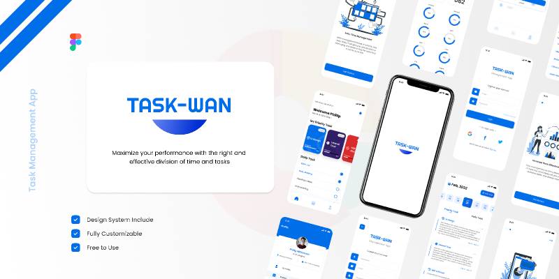 Task Wan - Task Management Figma Mobile App