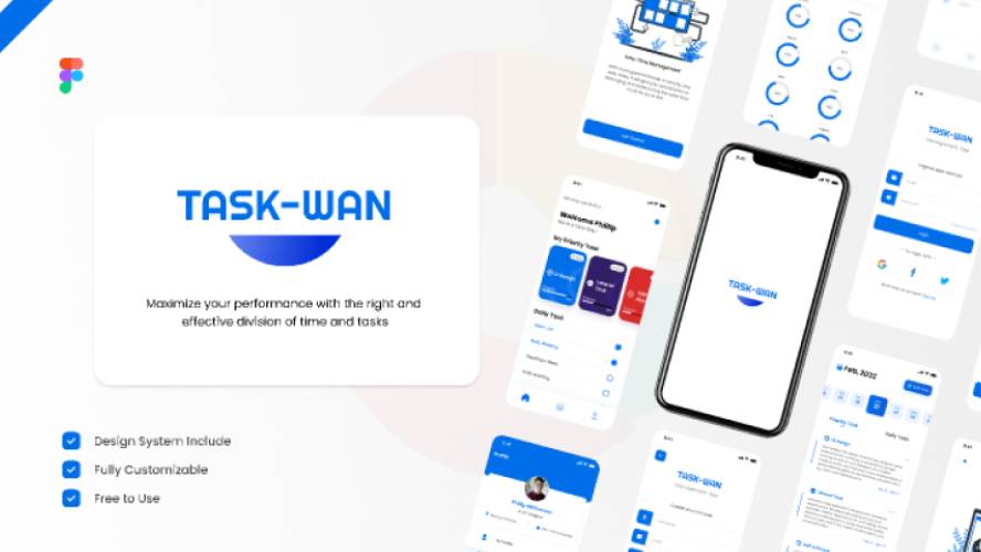 Task Wan - Task Management Figma Mobile App
