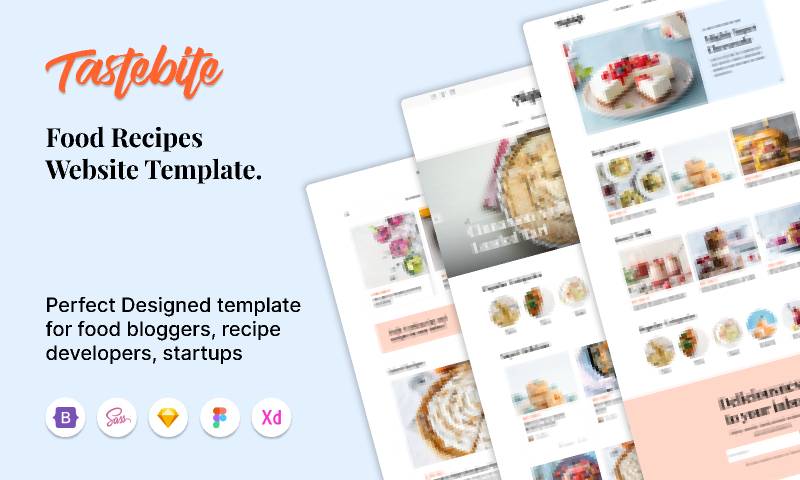 Tastebite - Food Recipe Website Templates & Desi