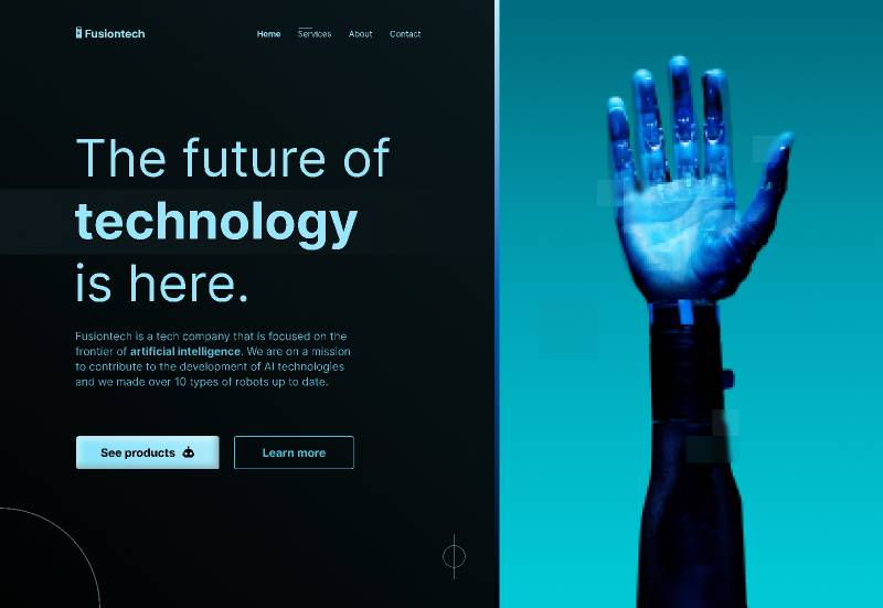 Technology Agency Landing Page - Free Figma Website Template