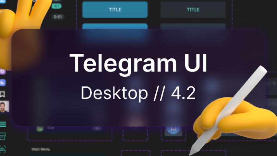 Telegram Desktop 4.2.0 UI Figma Free Template