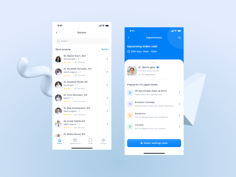 Telemedicine Figma Concept App