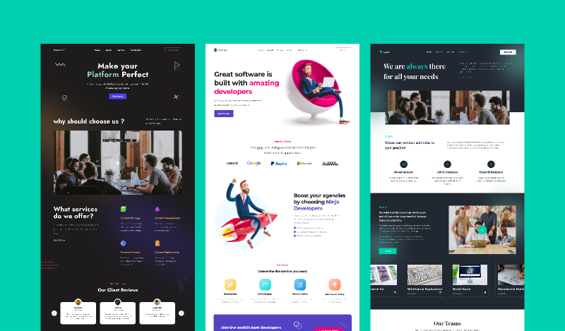 Template Agency Website Figma Free Download