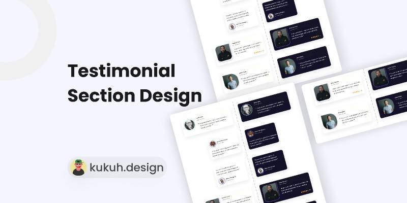 Testimonial Section Design Figma Ui Kit