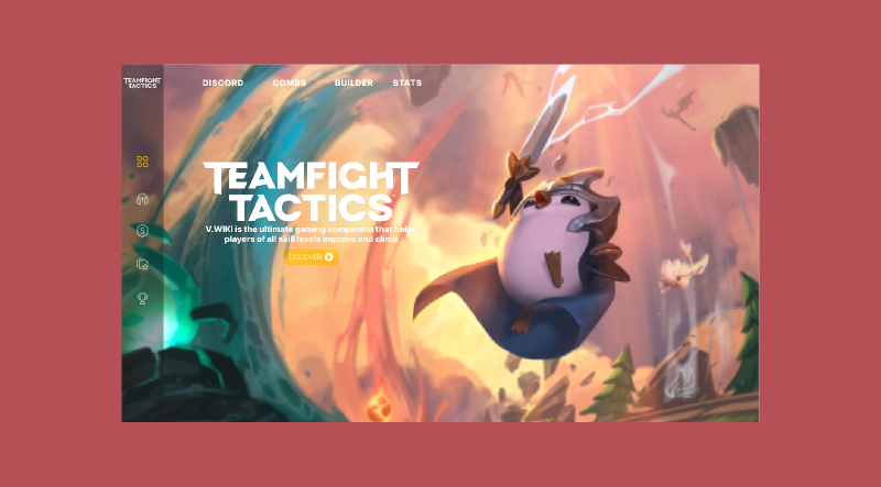 TFT Team Fight Tactics Figma Hero Section Template
