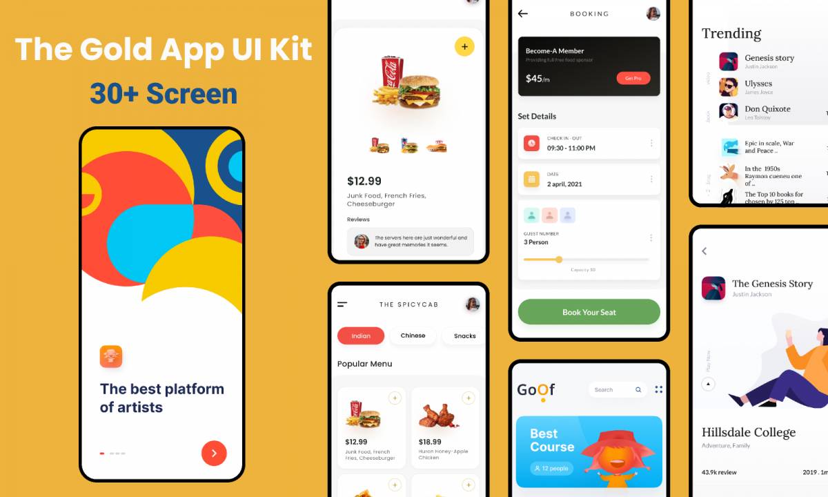 The Gold App UI Kit