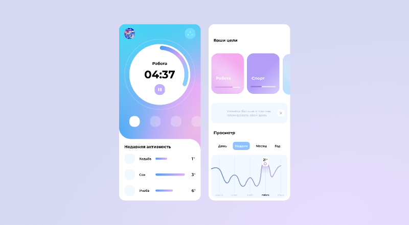 The Planner in Progress Figma Mobile Concept