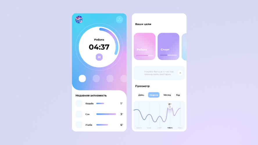 The Planner in Progress Figma Mobile Concept