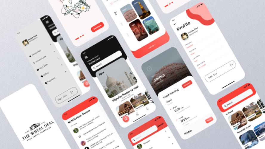 The wheel Deal interface Figma Mobile Template
