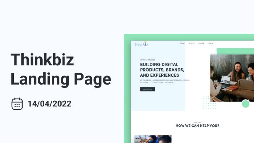 Thinkbiz Landing Page Figma Template