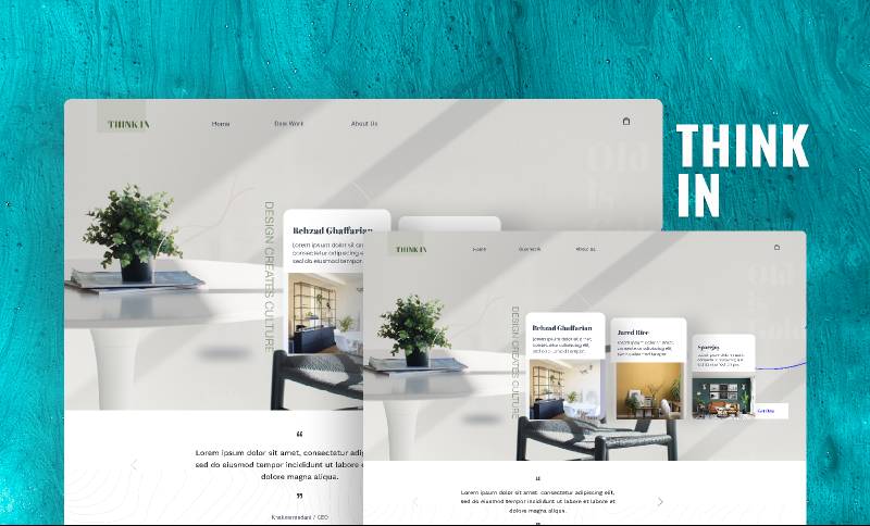 ThinkIn Luxury Furniture Figma Website Template